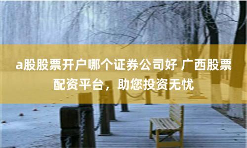 a股股票开户哪个证券公司好 广西股票配资平台,助您投资无忧