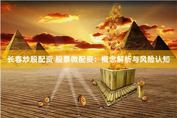 长春炒股配资 股票微配资：概念解析与风险认知